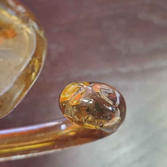 Sooner Hand Stretched Blown Glass Sculpture - Picture 4 of 5